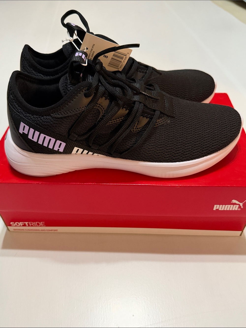 Puma Star Vital women’s White/Black Training Sneakers 8 NIB